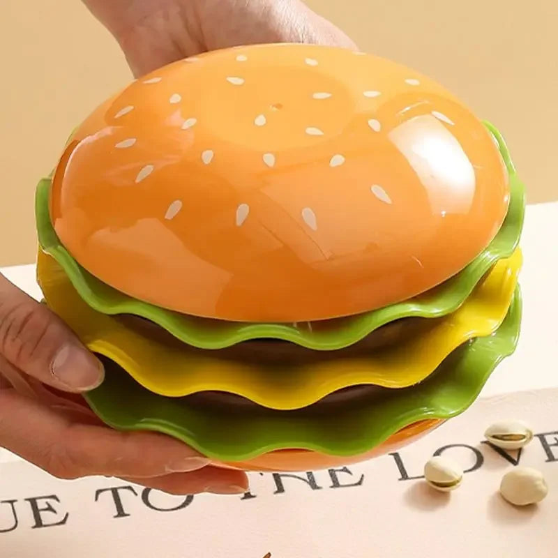 Stackable Hamburger Plate Set Mini Dinner Plate Funny Sauce Containers Seasoning Bowls Sauce Bowls Table Decor Qme