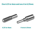 4MM To 6.3MM Hex Transducer Adapter Socket Magnetic Parts For Screwdriver Drill Bits Hand Tool Qme 2pcs