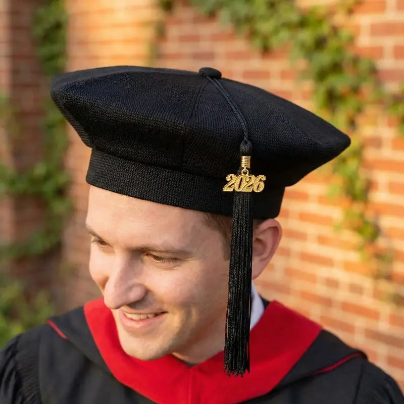 2026 Graduation Cap Headwear With Tassel For High School & Bachelor Degree Cap Unisex Graduation Dress Ceremony Hat Master Qme