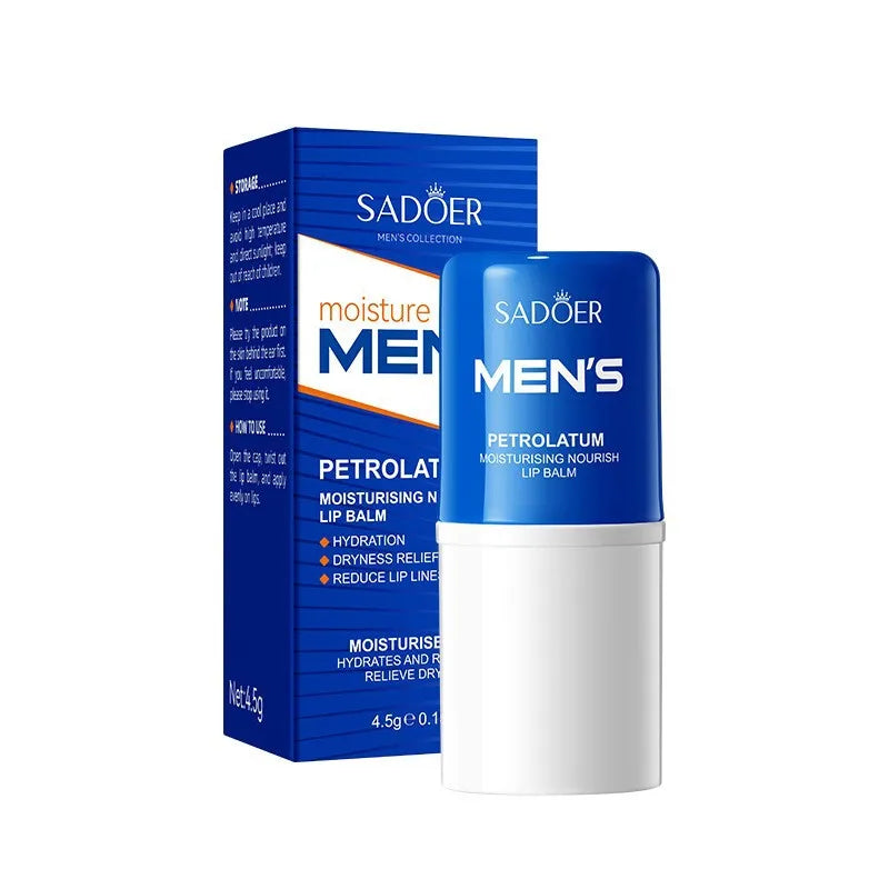 Men Lip Balm Moisturizing Hydration Fading Lip Lines Anti-Cracking Remove Dead Skin Refreshing And Not Greasy Exquisite Lip Care Qme 1pc 1