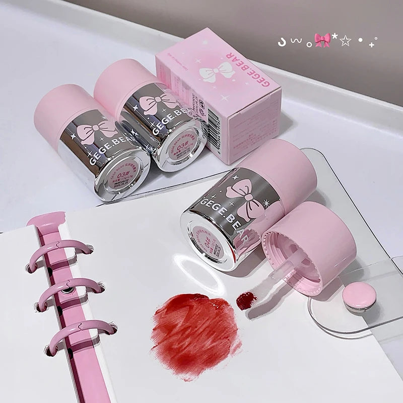 Gege Bear Dual Lip Jelly Mirror Shine Hydrating Moisturizing Gloss Qme