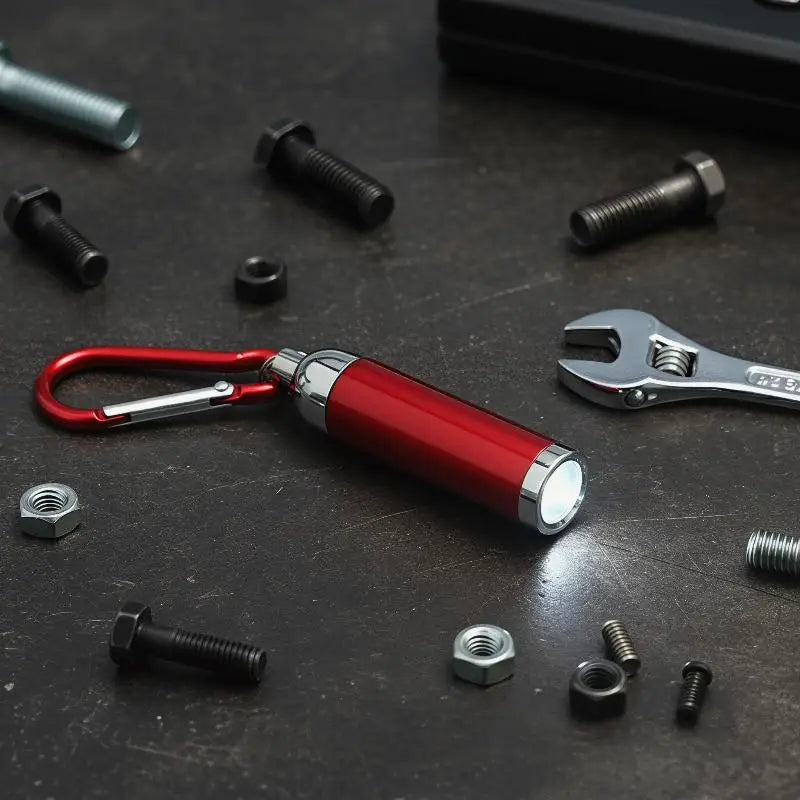 Multi-function Keychain Lamp LED Mini Flashlight Telescopic Strong Qme