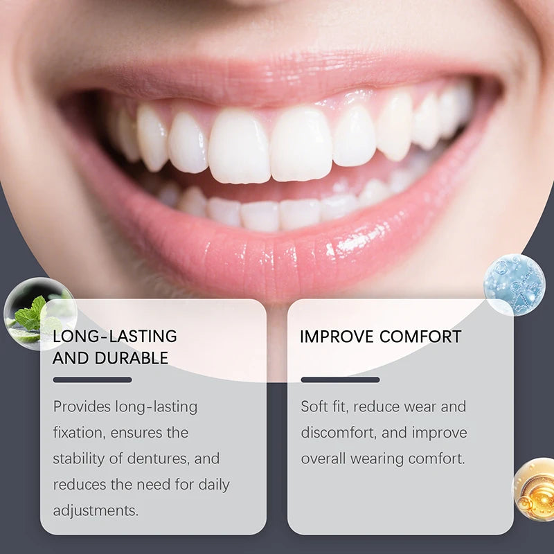 Dental Fixation Adhesive Durable Secure Comfortable Fit Formula Qme