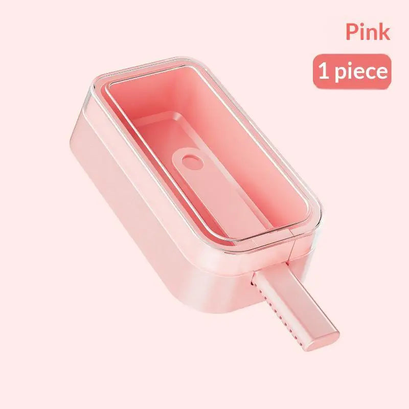 Silicone Ice Lolly Moulds Sticks Reusable Cream Forms Popsicle Mold Qme Pink