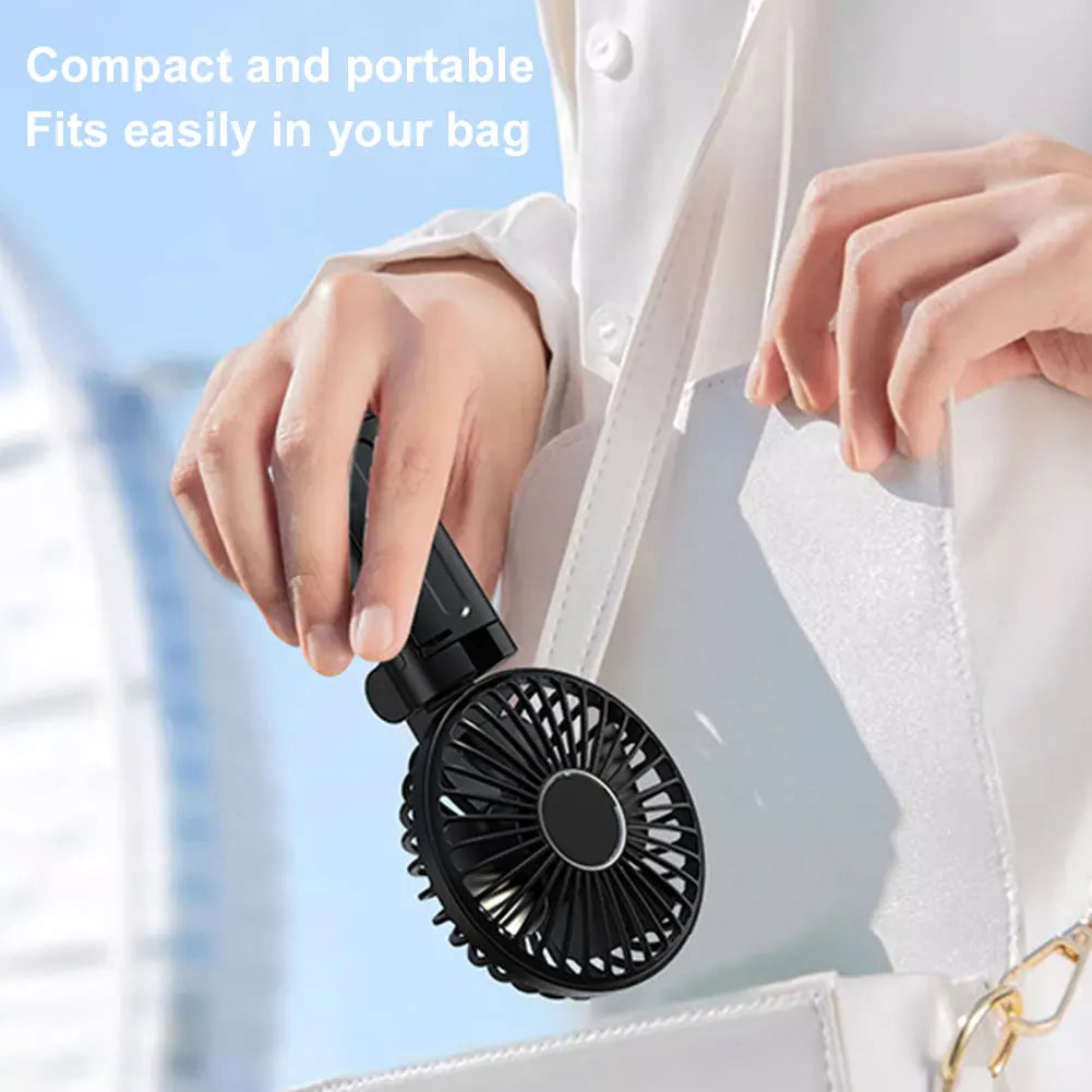 Umbrella Clip Fan Rechargeable Summer Portable Handheld Fan for Outdoor Umbrella Qme