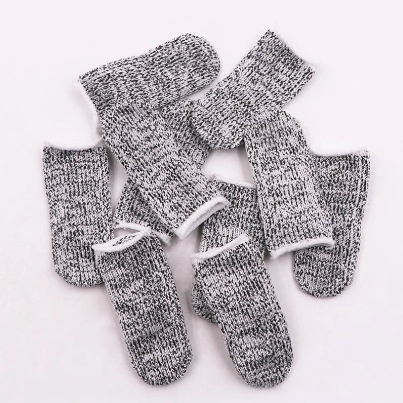 100 Pcs Finger Cots Thumb Protector Anti-Cut Fingertips Finger Sleeve Flexible Resistant Protection Finger Cots DIY Work Qme