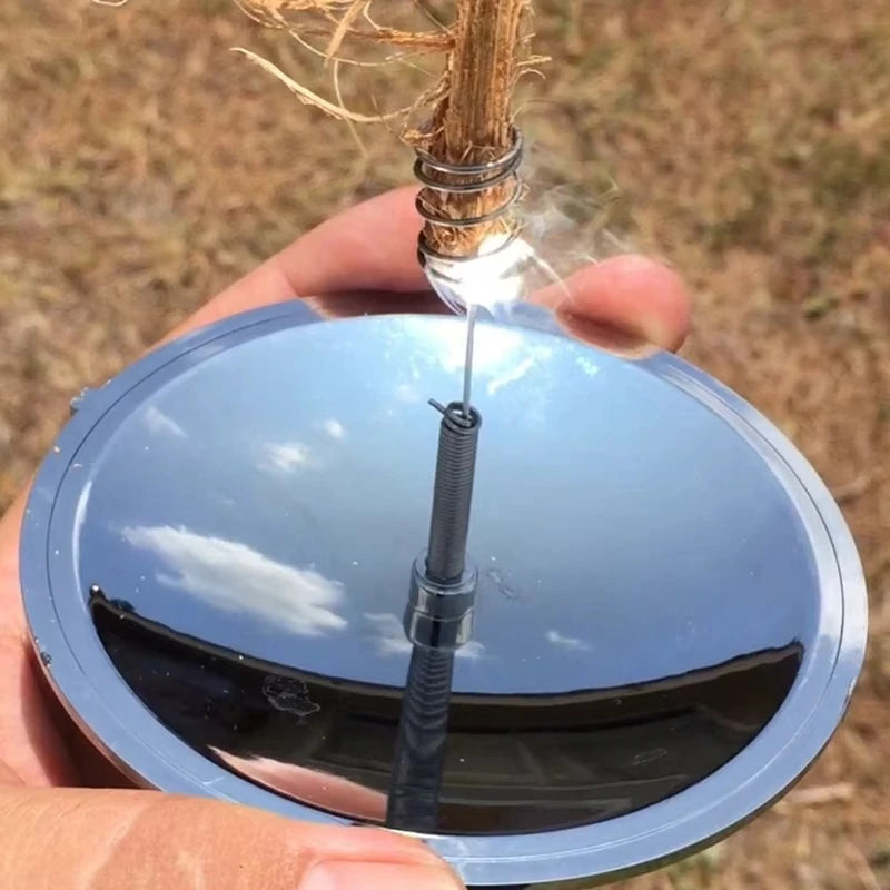 Outdoor Emergency Tool Gear Accessories Windproof Fire Starter Outdoor Solar Lighter Camping Survival camping equipment Starter Qme