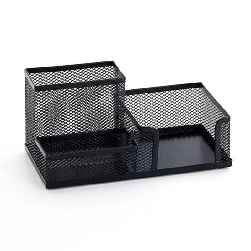 Desk Stationery Organizer Creative Metal Pen Holder Pencil File Qme