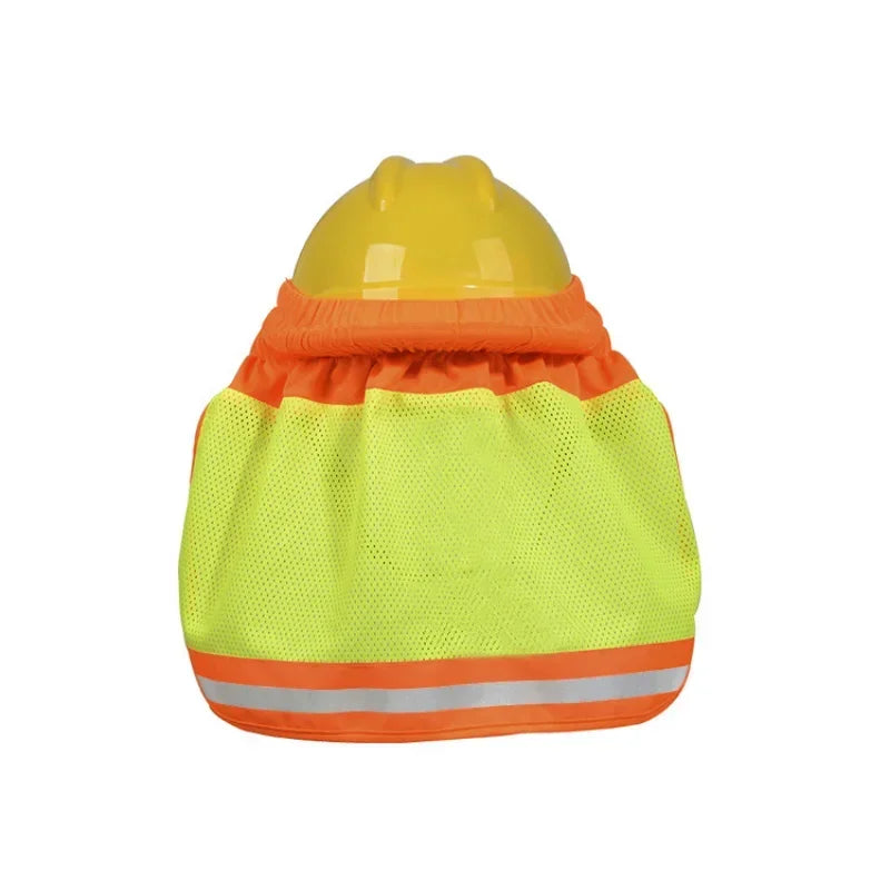High visibility fluorescent reflective awning, cool and breathable, high temperature sunscreen farm cap for summer Qme