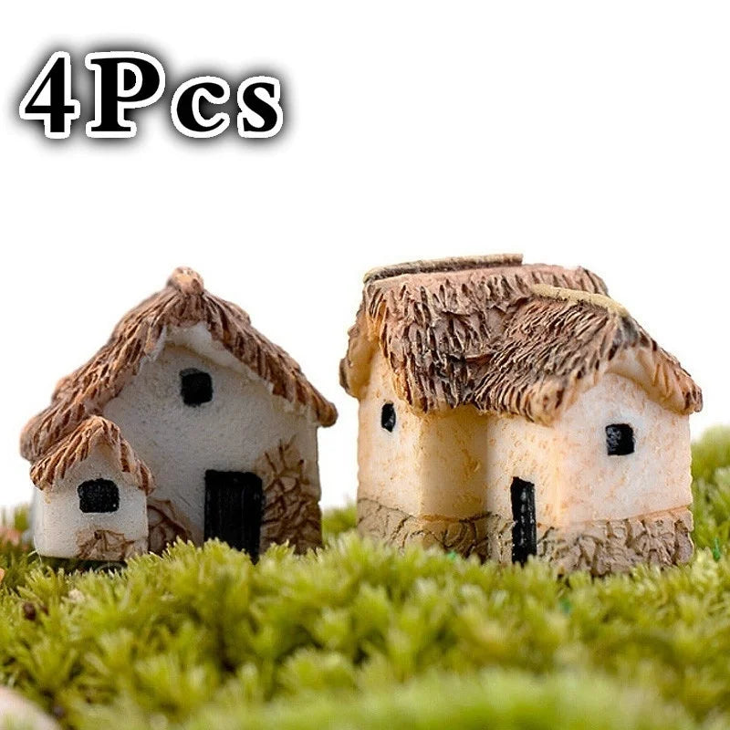 House Miniature Figurine Fairy Garden Accessory Home Decoration Qme