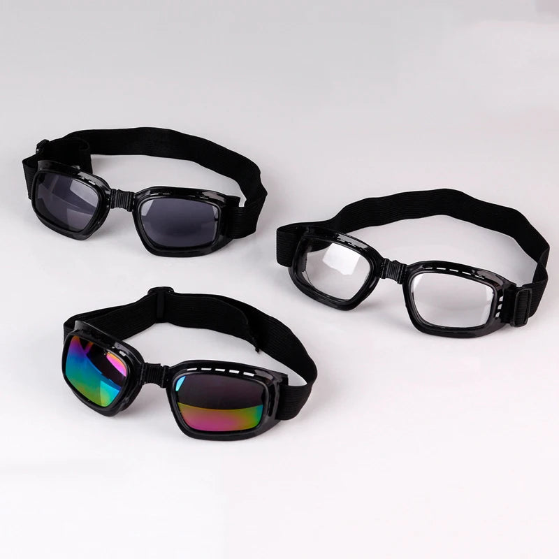 Foldable Vintage Motorcycle Glasses Polarized Outdoor Cycling Sunglasses Ski Goggles Windproof Dustproof UV Protection Glasses Qme