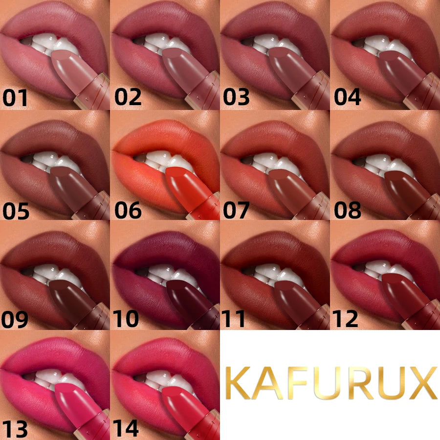 14-color Matte Lipstick Red Lip Stick Waterproof Sexy Korean Makeup Qme