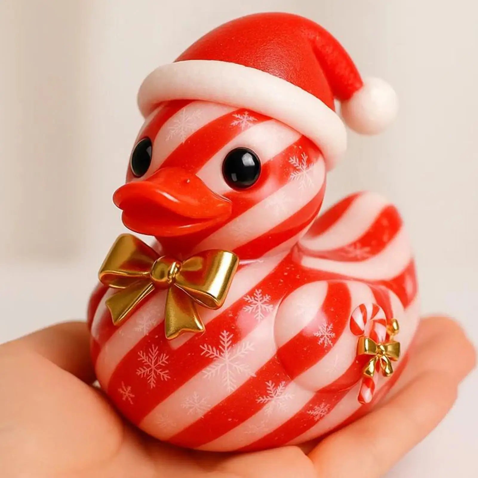 Resin Ducks Gingerbread Tiny Christmas Cute Holiday Tree Candy Cane Qme