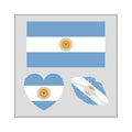 National Flag Football Fan Temporary Tattoos Face Body Decorative Stickers Event Cheering Props Suitable for Adults and Children Qme A