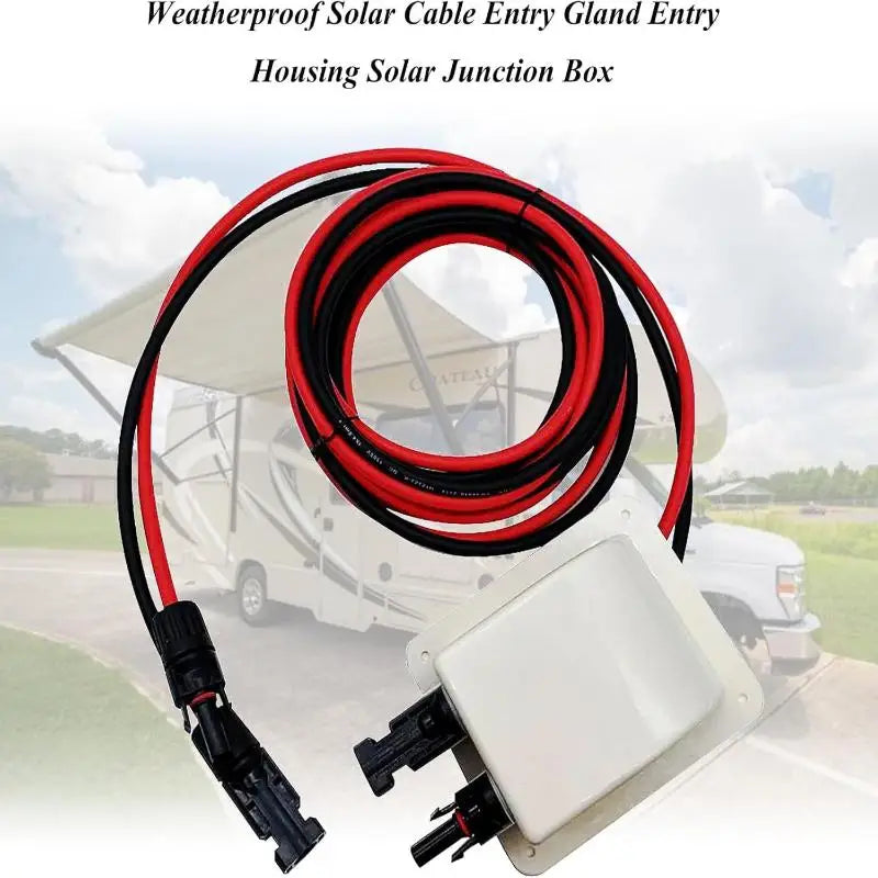 Solar Weatherproof Entry Gland Housing Extension Cable Connector Qme