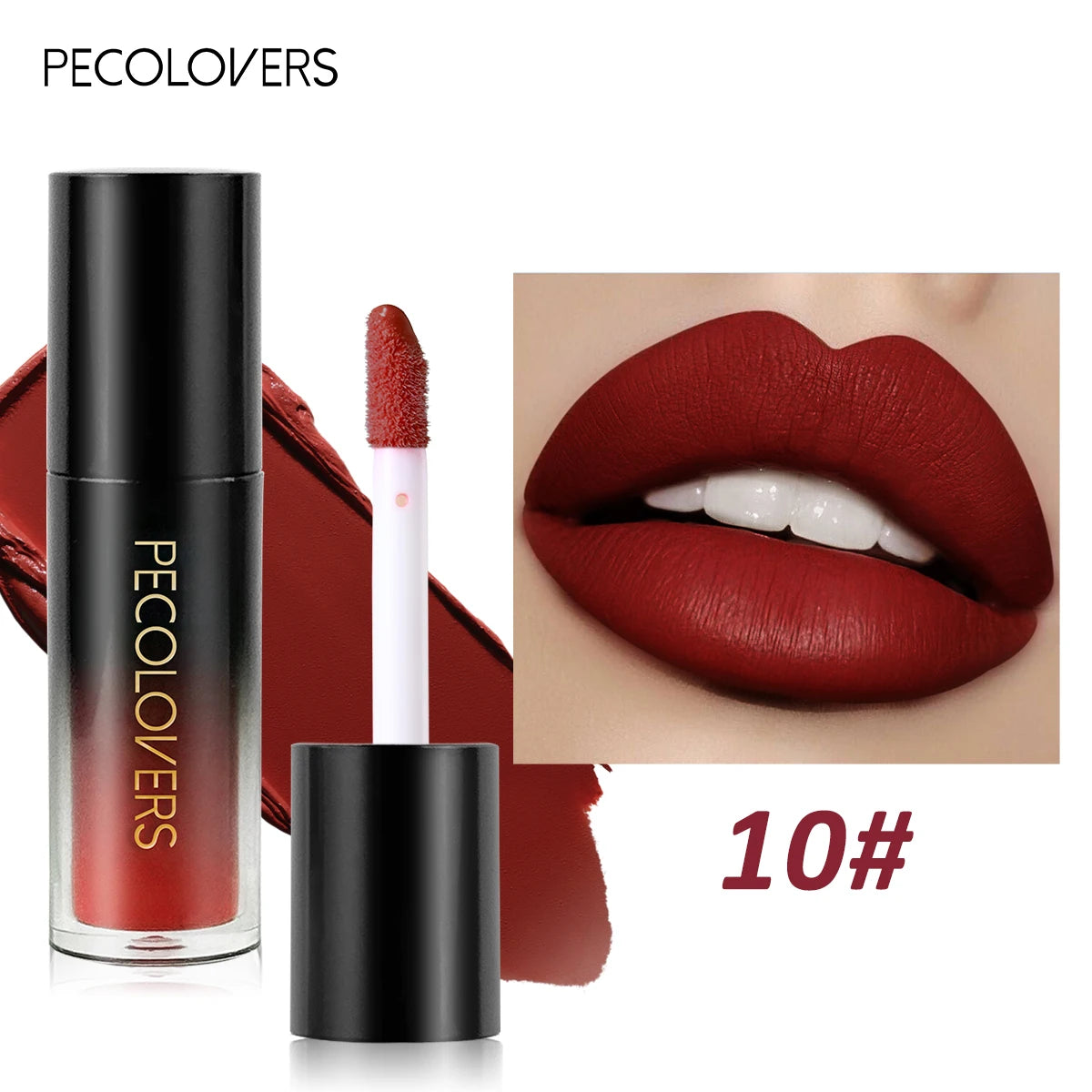 Multiple Colors Matte Velvet Lip Gloss Waterproof Long-lasting Qme 10
