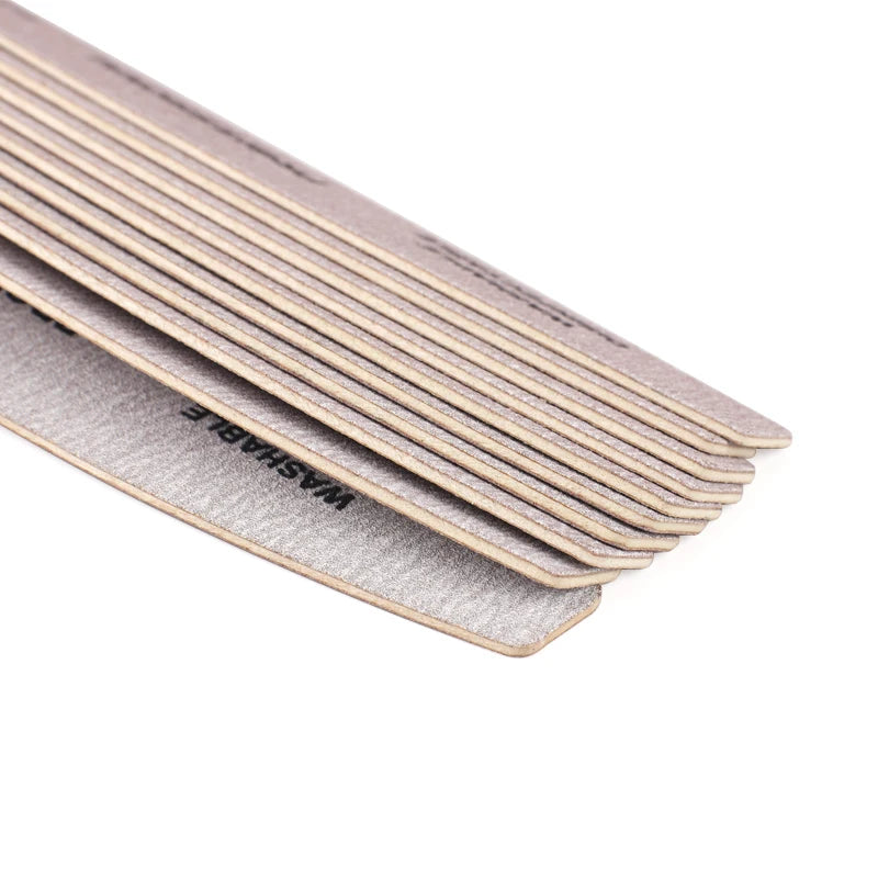 Strong Stick Wooden Nail File 180 240 Grey Boat Buffer Block Manicure Qme