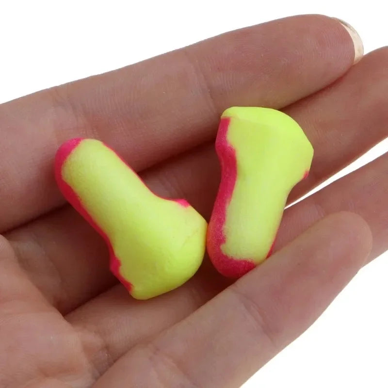Soft Foam Disposable Earplugs, 10 Pairs, Snore - Proof Sleep Ear Protector, No Cords Qme