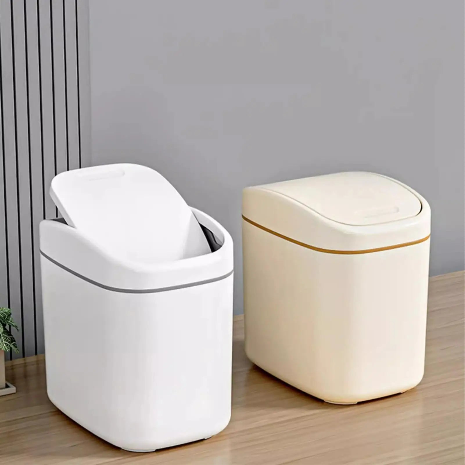 Desktop Trash Bin with Lid Multi-Functional Table Wastebasket Garbage Can Dustbin Wastebasket Trash Can Dispenser for Bathroom Qme