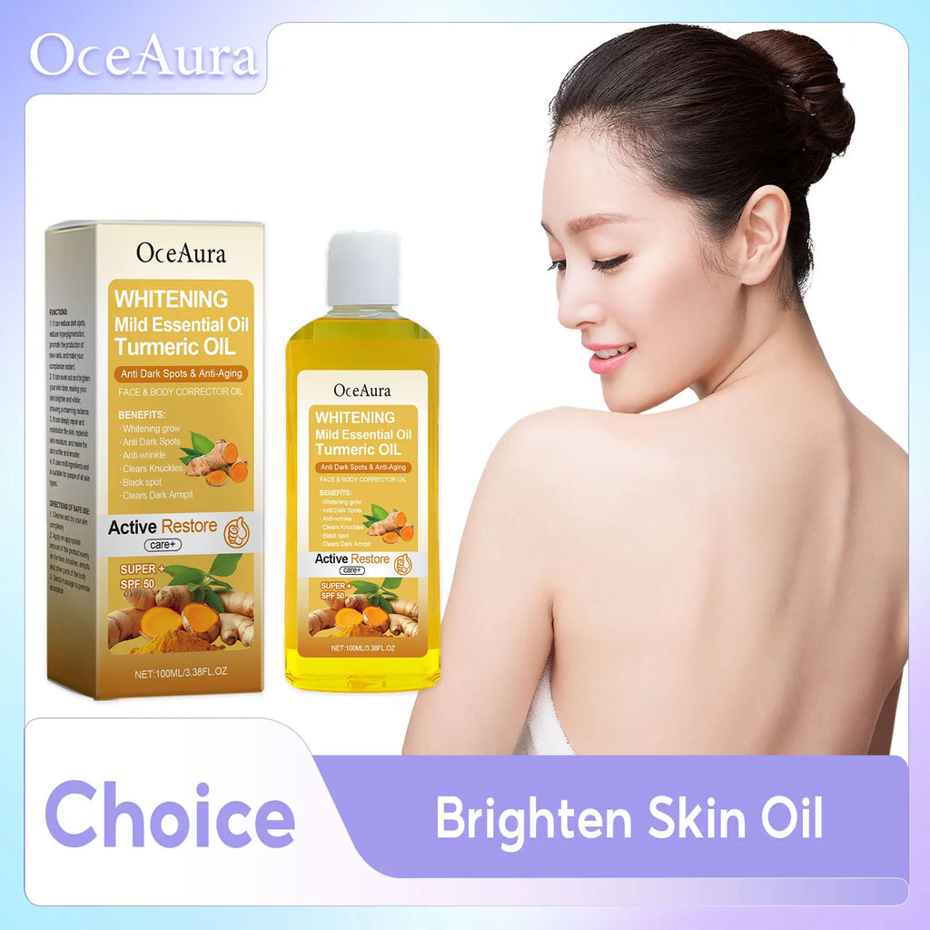 Skin Lightening Oil For Body Massage Relaxing Essential Oil Repair Dry Redness Reduce Melanin Brightening Skin Care Products Qme
