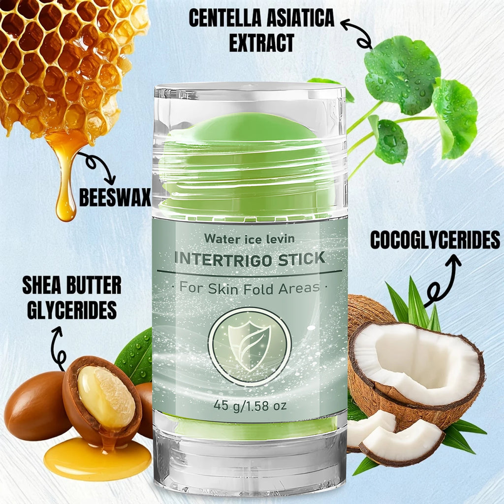 Portable Intertrigo Body Care Stick, Hyaluronic Acid Infused Moisturizing Firming Skin Fold Treatment Qme