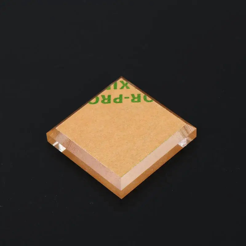 Transparent Square Crystal Glass Base Non Slip Bottom Stand for Jewelry Ring Necklace Display Craft Decor Qme 5cm