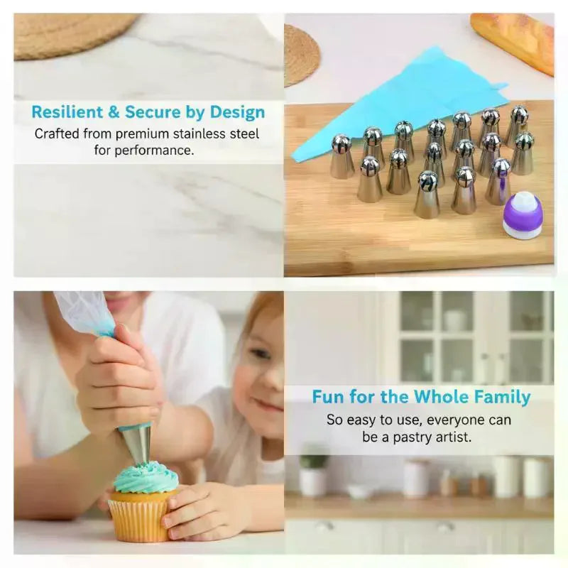3 6 Cake Decorating Piping Tips Baking Supplies DIY Tool Beginners Qme