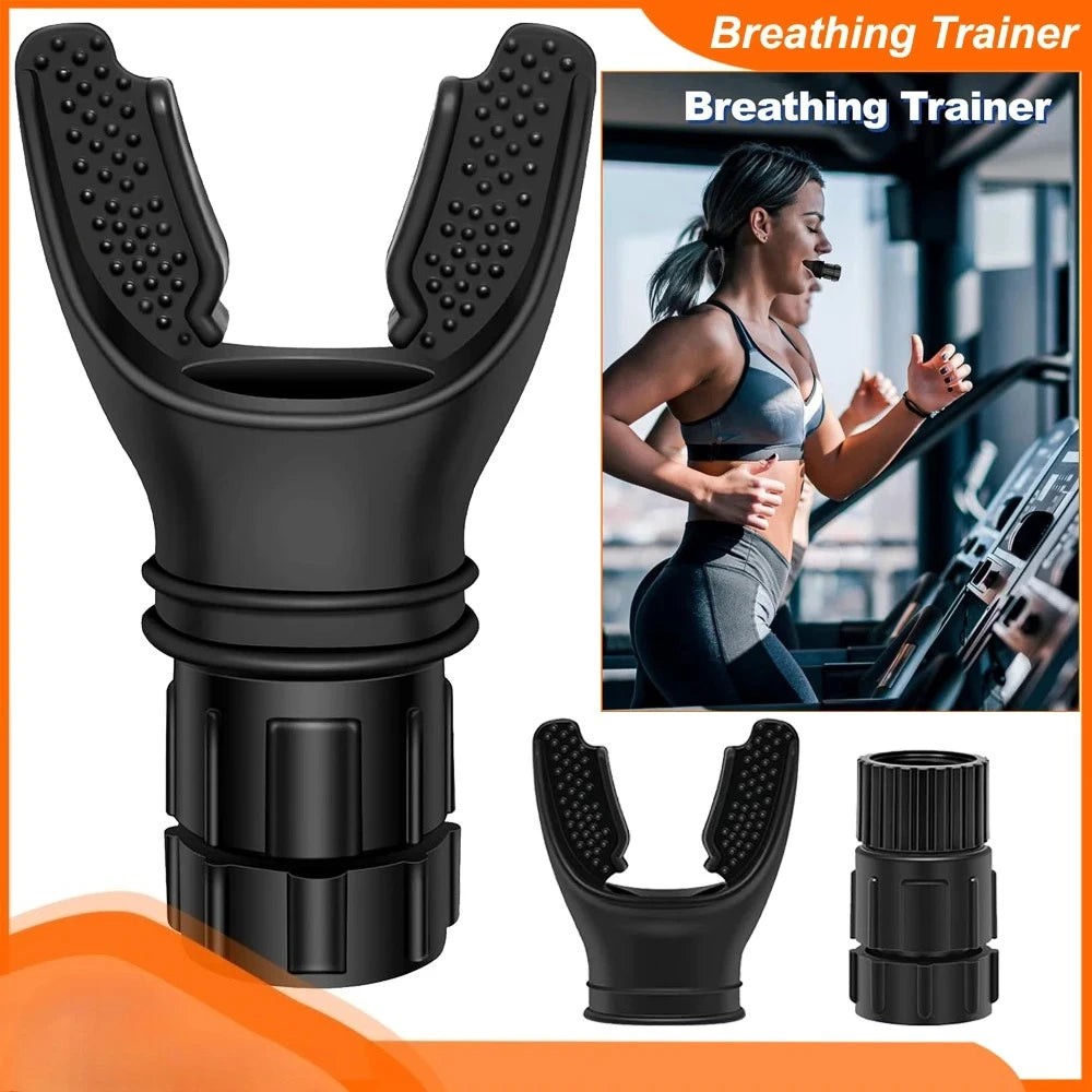 Breathing Trainer Lung Flexer Durable Fitness Exerciser Increases Lung Capacity Breath Adjustable Levels Respiratory Deep Breath Qme