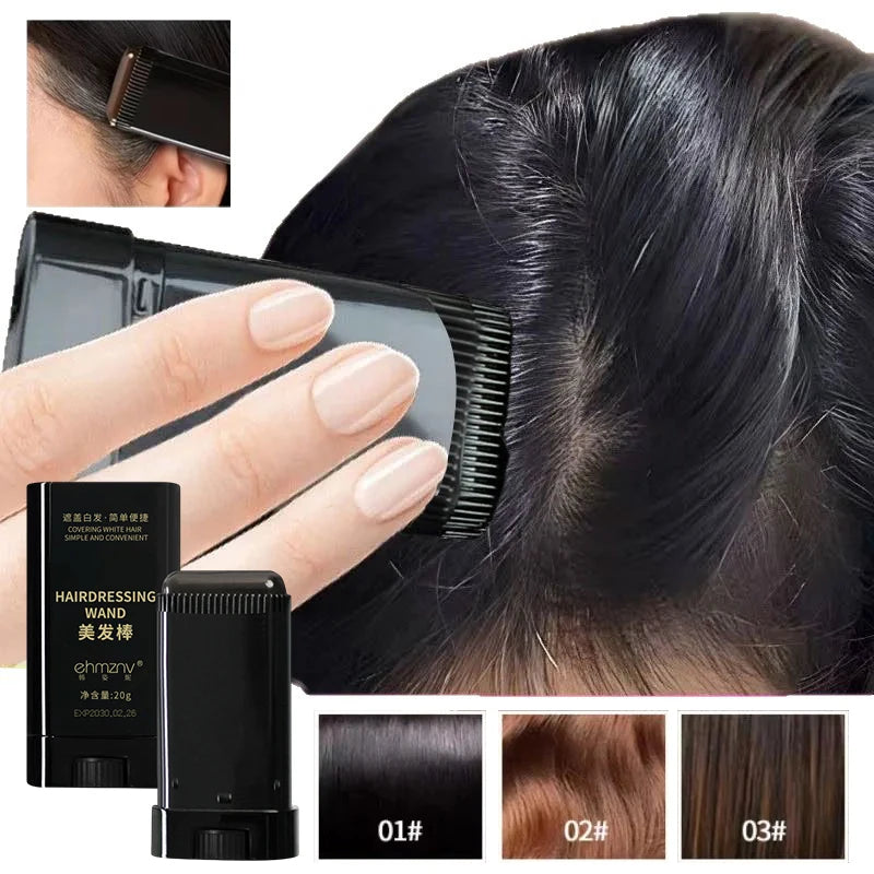 Quick Cover Hair Stick Men Women Instant Gray Covering White Qme
