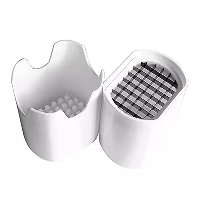 French Fry Cutter Natural Cut Rapid Slicer Vegetable Potato Tool Food Veggie Dicer Veg Chopper Kitchen Gadgets For Home Use Qme white