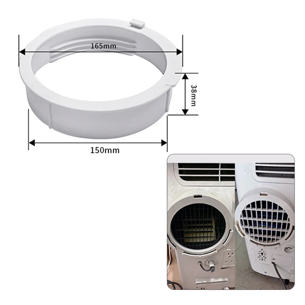 1PC Exhaust Duct Interface Pipe Hose Connector For Portable Mobile Air Conditioner Exhaust Duct Interface Pipe Hose Connector Qme