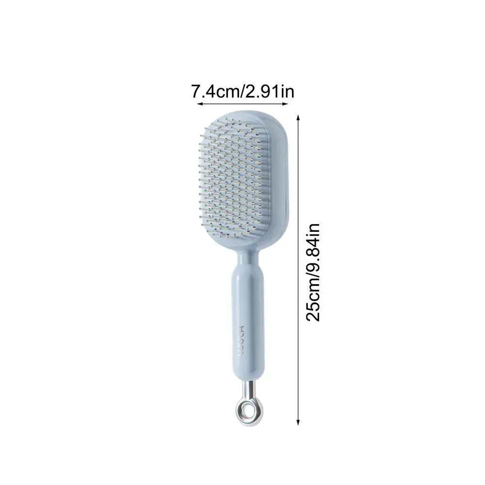 Hair Massage Air Cushion Comb Brush Scalp Hairbrush Detangle Anti Static Salon SPA Hairdressing Comb Retractable Hair Brush Qme China Mainland Blue