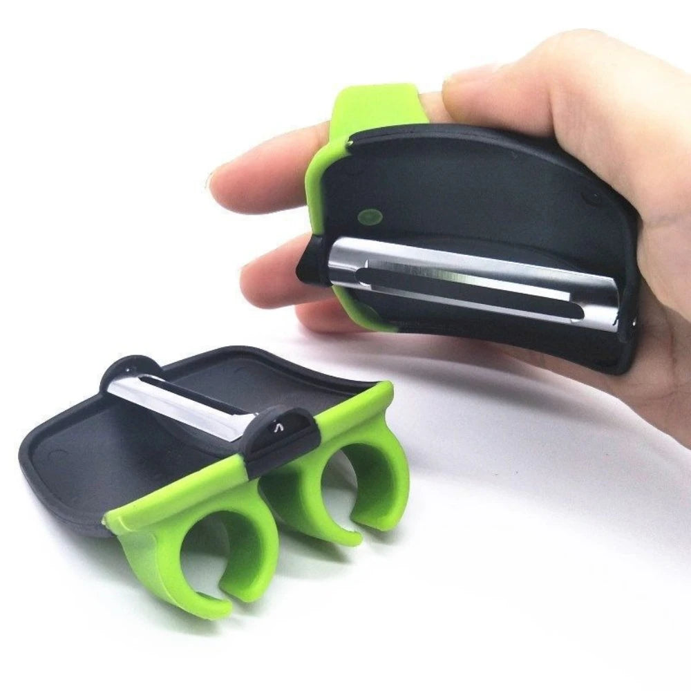Practical Fruit Vegetable Peeler Set 1/3/5Pcs Stainless Steel with Rubber Grip Ergonomic Kitchen Peeling Tool Qme