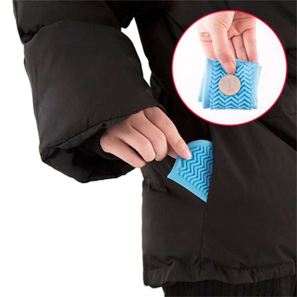 Reusable Silicone Rain Shoe Covers Foldable Waterproof Overshoes for Adult Kid Outdoor Cycling and Walking Non Slip Shoes Cases Qme