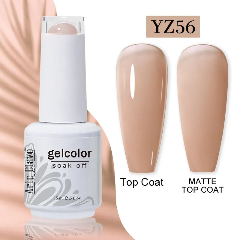 Arte Clavo Gel Nail Polishes Pink Nude Hybrid Lak Manicure