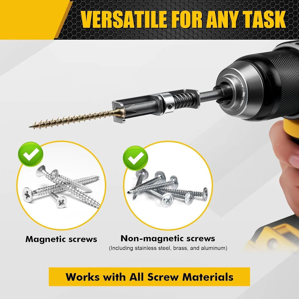 Spring Loaded Screw Holder Bit Anti-drop Screwdriver Grip Screws Qme