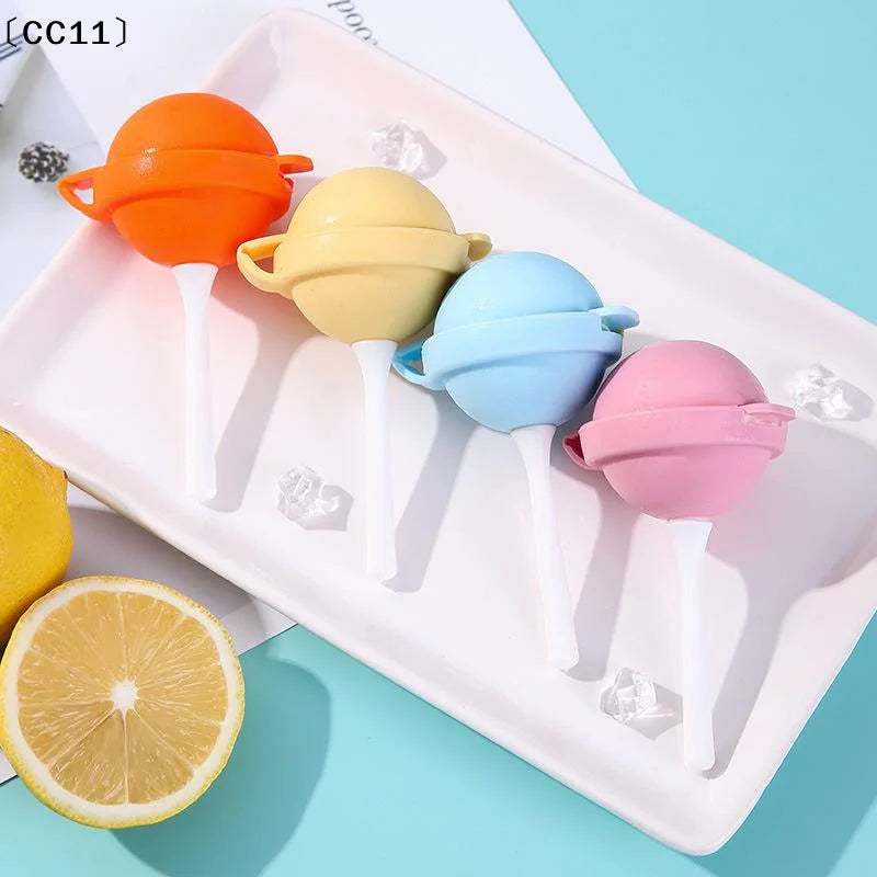 Silicone Popsicle Mold Lollipop Ice Tray Food Grade Reusable Qme