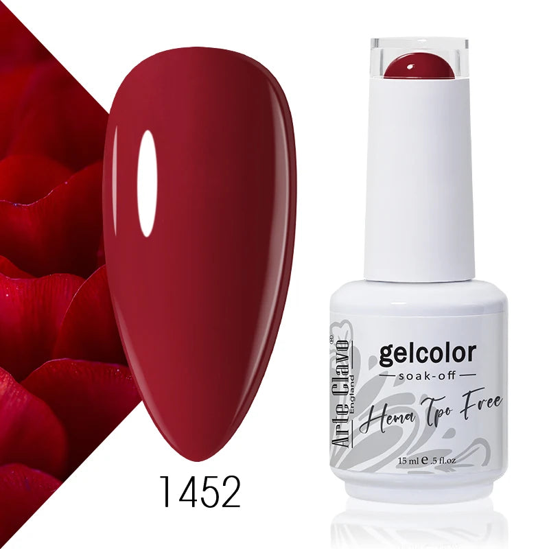 Arte Clavo Colourful Gel Nail Polish Art Varnishes Macaron Semi