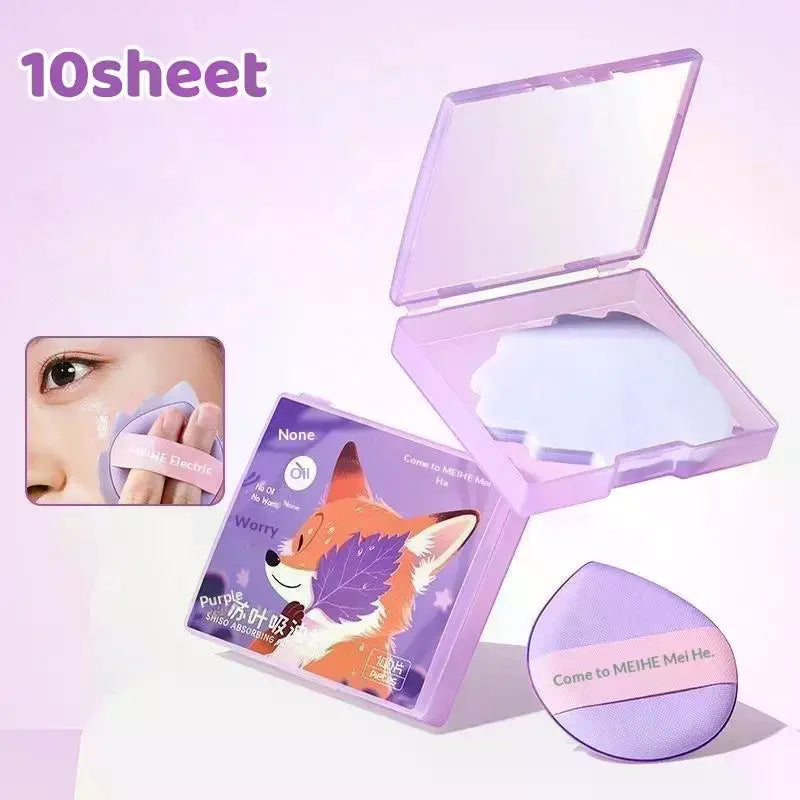 Oil Absorbing Blotting Paper 100 Sheets Makeup Helper Quick Fix Oily Qme