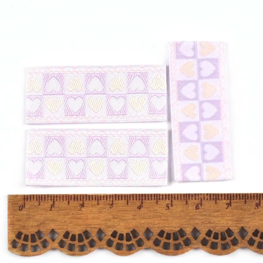 50Pcs Mutli color Heart Embroidery Labels For Sewing Clothes Accessories DIY Supplies Washable Care Garment Bags Handmade Tags Qme 4
