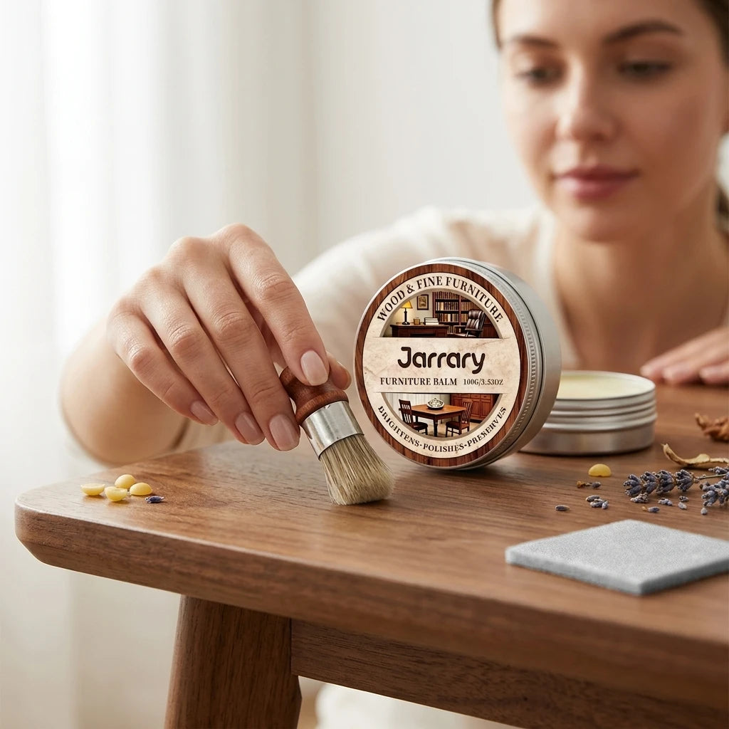Wood Furniture Care Balm Cleaning Stain Repair Scratches Restore Shine Form a Protective Film Natural Furniture Beeswax Polisher Qme