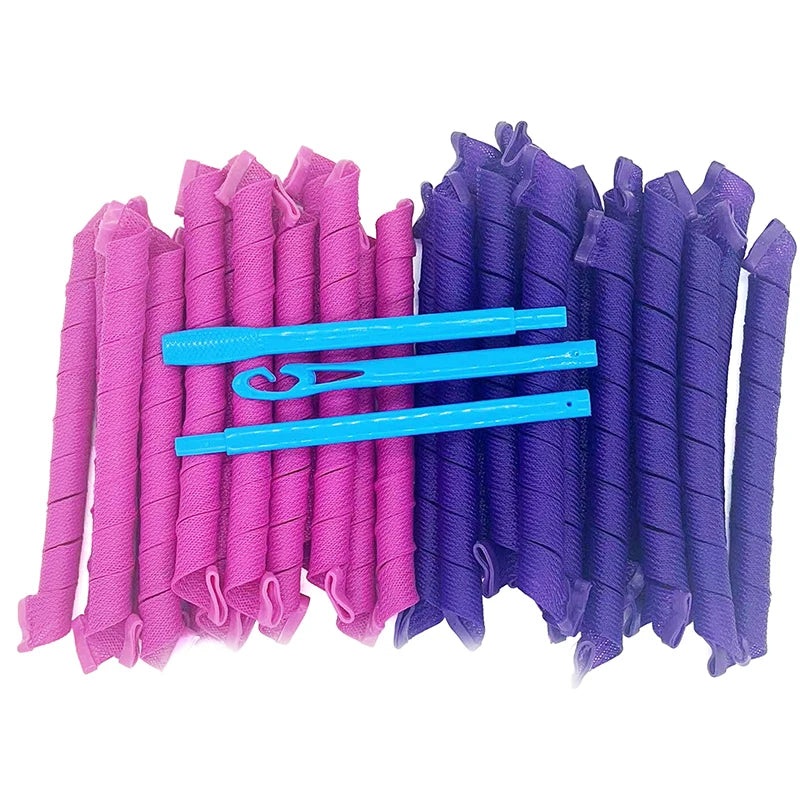 Heatless Hair Curlers Effortless Styling Hooks Safe Easy Use Without Qme