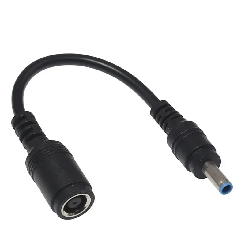 Female 7.4mm X 5.0mm To 4.5mm X3.0mm Male Charger Adapter Power Connector Converter Cable DC Jack for Dell Hp Qme