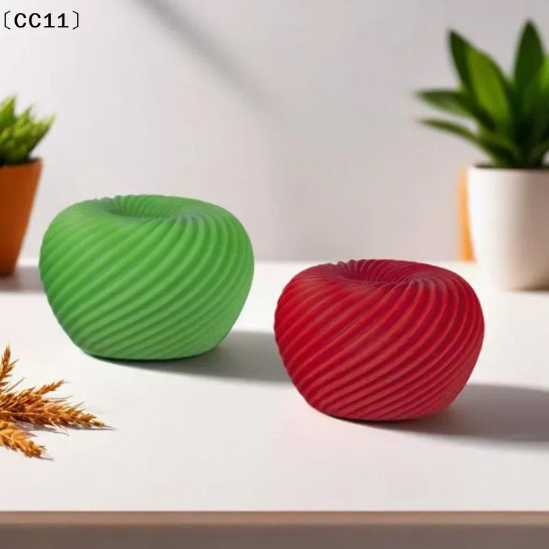 Spiral Apple Shape Mousse Desserts Cake Mold Ice Cream Silicone Qme