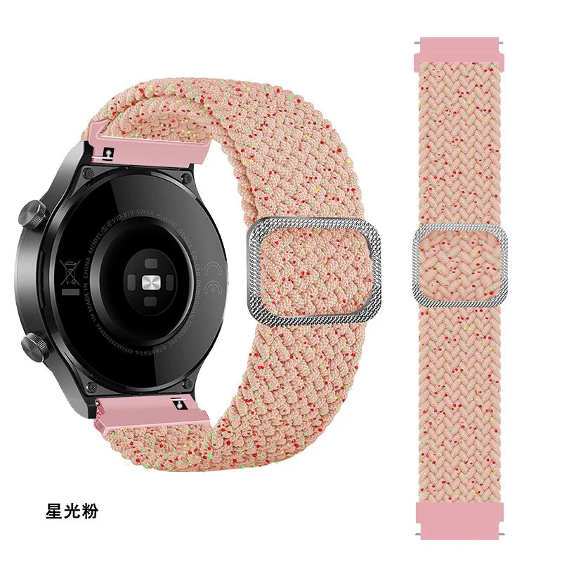 Elastic Nylon Braided Watch Band Adjustable Strap Samsung Galaxy 3