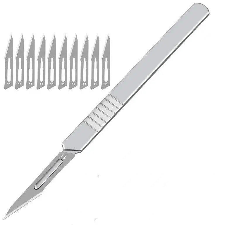 Industrial Carbon Steel Scalpel Blades Handle Biology Anatomy Qme A