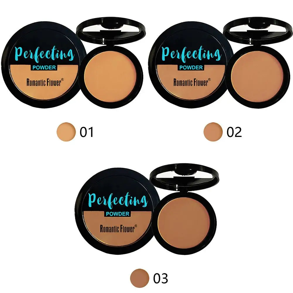 Dark Matte Setting Powder Invisible Matte Poreless Pressed Face Powder Makeup Lightweight Breathable Oil Control Deep Concealer Qme