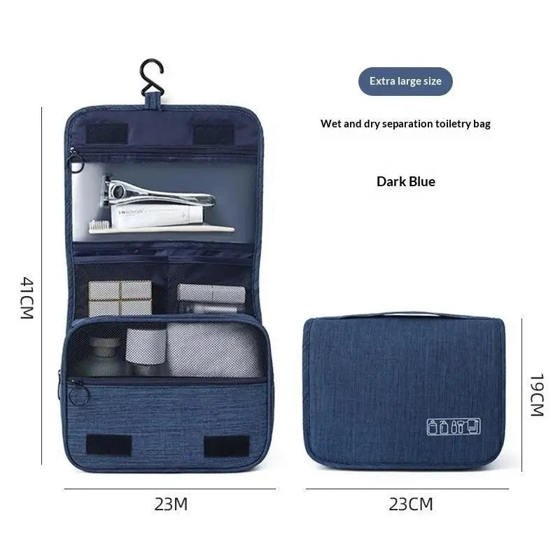 Waterproof Hanging Travel Toiletry Bag Large Capacity Multiple Pockets Perfect For Trips Vacations Getaways Qme A11
