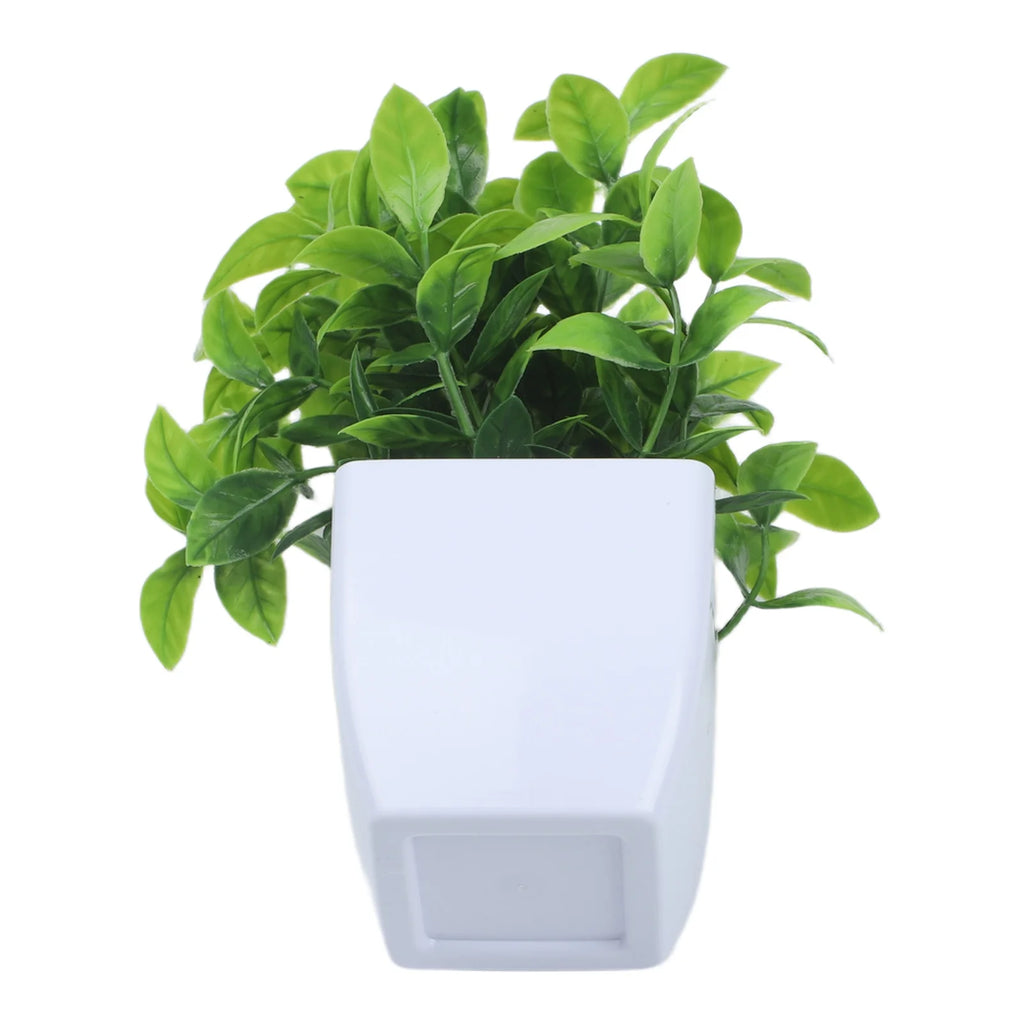 1 Pc Artificial Bonsai Green Fake Plant Simulation Small Potted Lavender Eucalyptus Green Plant Home Office Table Decor Qme