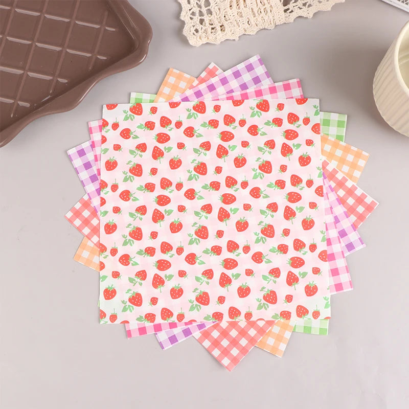 100pcs Food Waxed Paper Oil-Proof Wax Paper Bread Sandwich Burger Fries Macarons Packaging Kitchen Baking Tool Decor Paper Qme